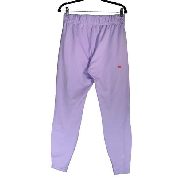 Gymshark Sweatpants Women Medium Purple Pull On Sweats Tapered Pockets High Rise - Picture 5 of 8